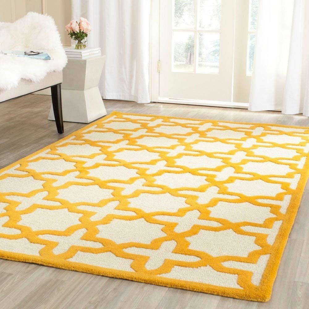 CAMBRIDGE, IVORY / GOLD, 9' X 12', Area Rug, CAM125U-9