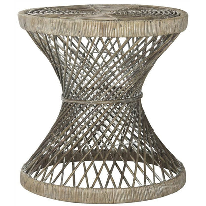 GRIMSON SMALL BOWED ACCENT TABLE, WIK6506B