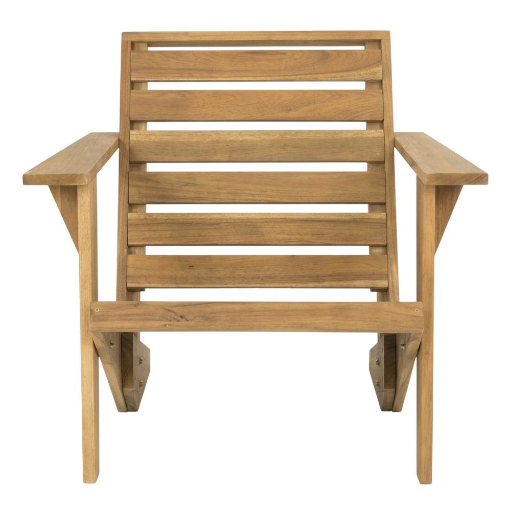 Wooden Acacia Adirondack Chair With Oil Finish And Comfortable Seat