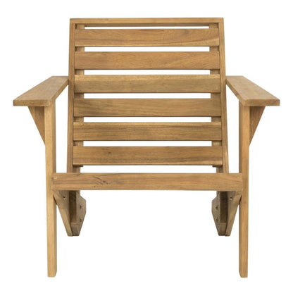 Wooden Acacia Adirondack Chair With Oil Finish And Comfortable Seat