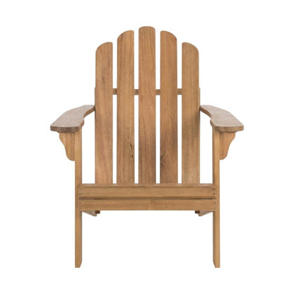 Eucalyptus Adirondack Chair in Finish with Galvanized Steel Hardware