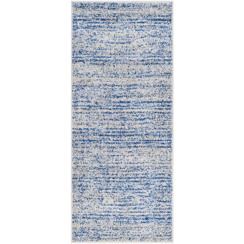 Adirondack, BLUE / SILVER, 2'-6" X 6', Area Rug, ADR117D-26
