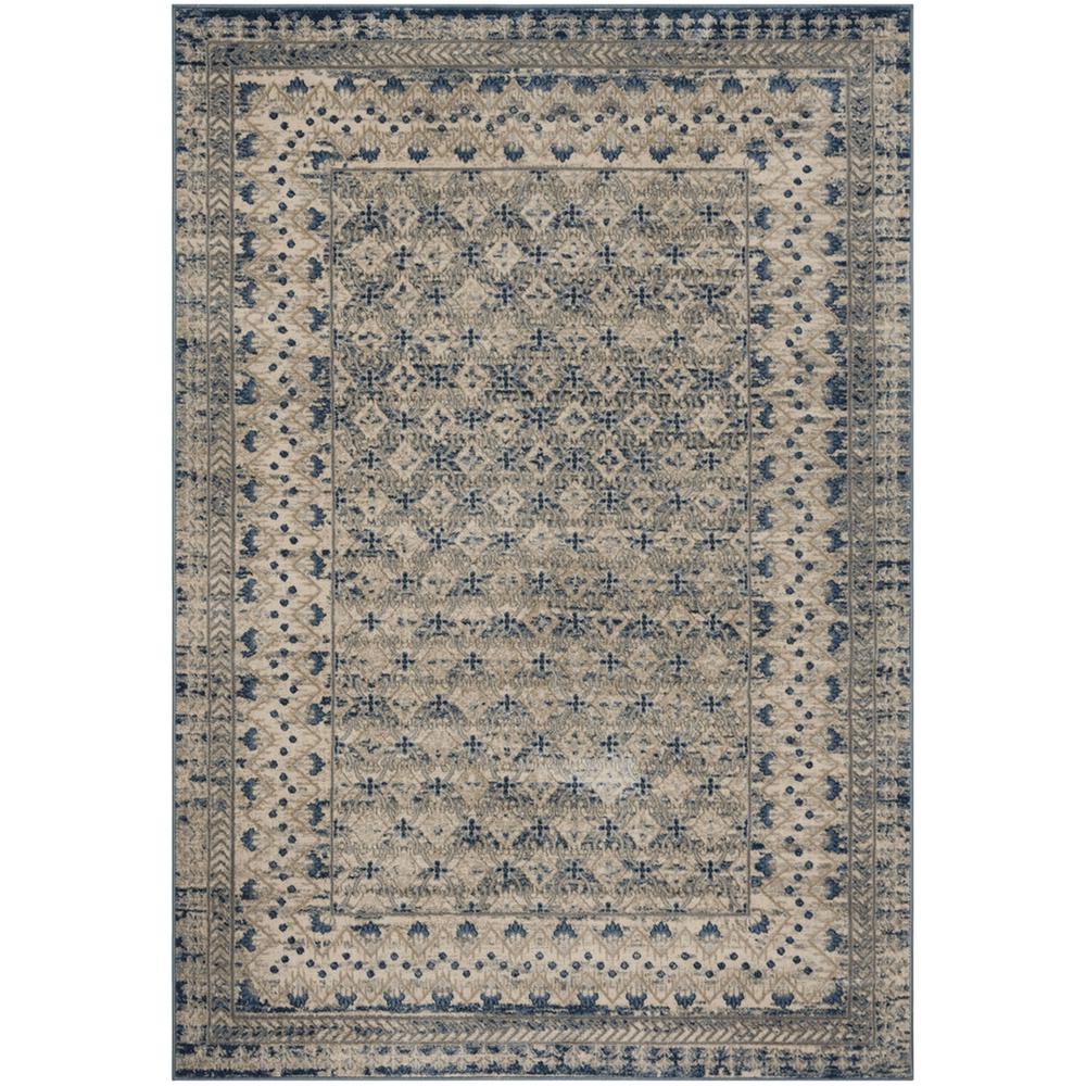 BRENTWOOD, LIGHT GREY / BLUE, 9' X 12', Area Rug, BNT899G-9