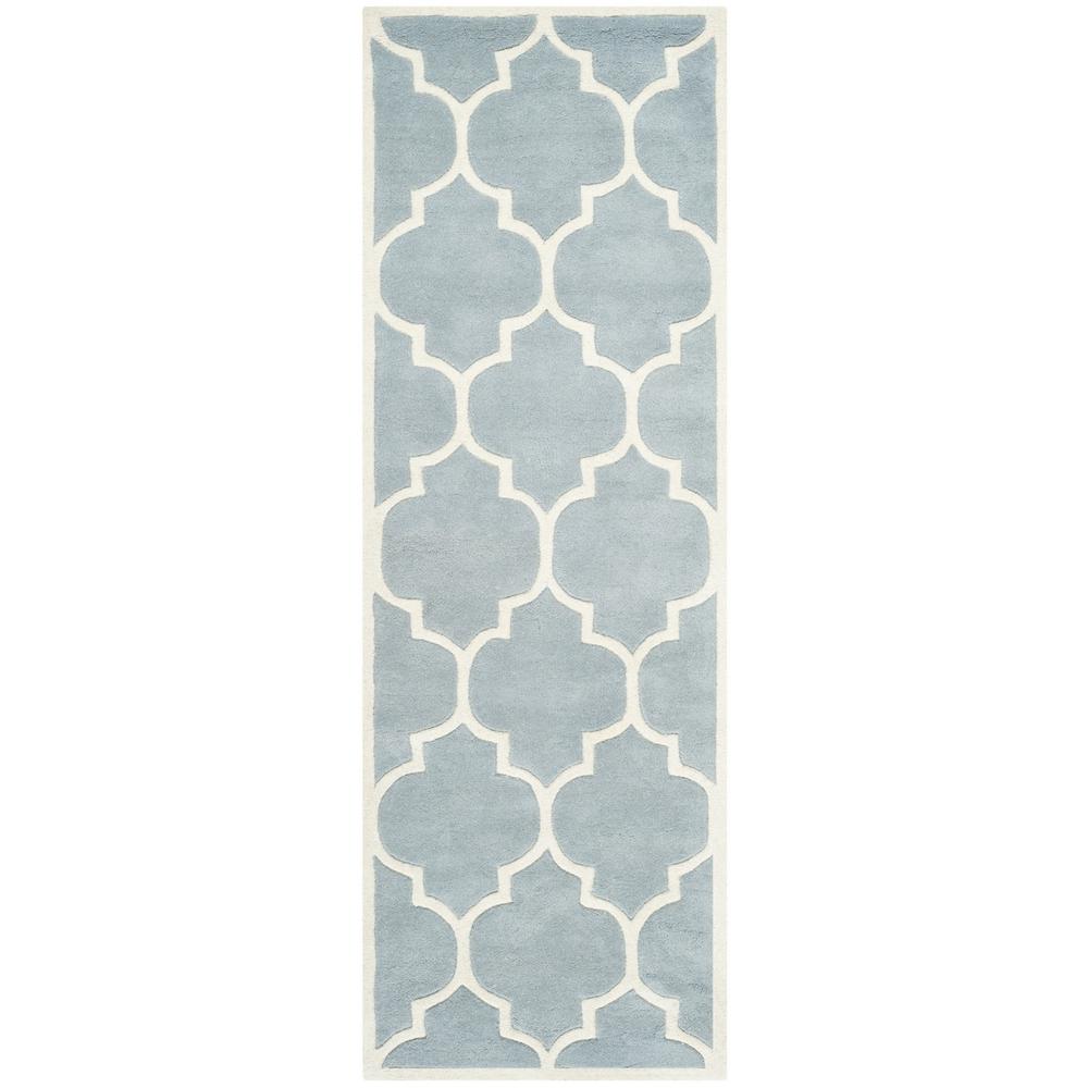CHATHAM, BLUE / IVORY, 2'-3" X 7', Area Rug, CHT733B-27