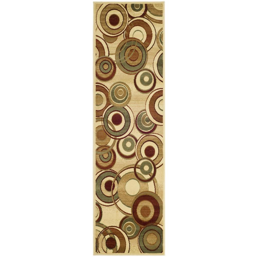LYNDHURST, IVORY / MULTI, 2'-3" X 8', Area Rug, LNH225A-28