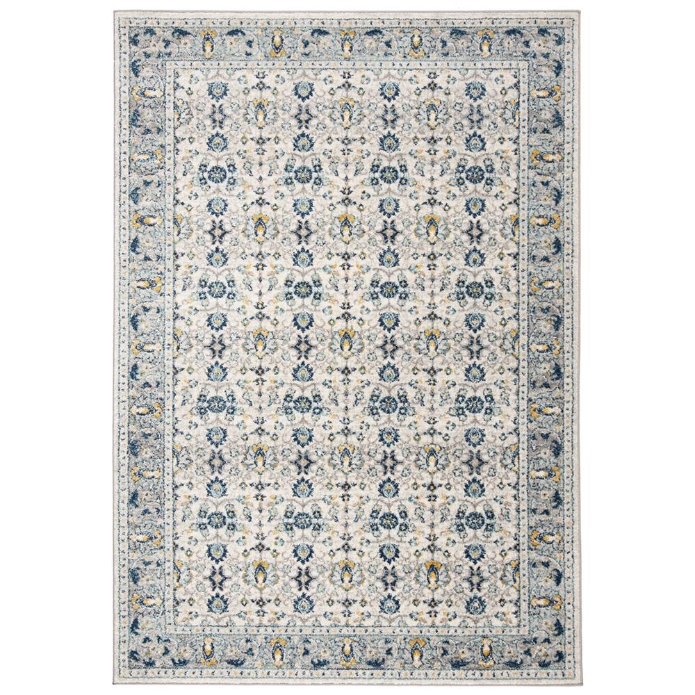 MADISON, IVORY / NAVY, 8' X 10', Area Rug