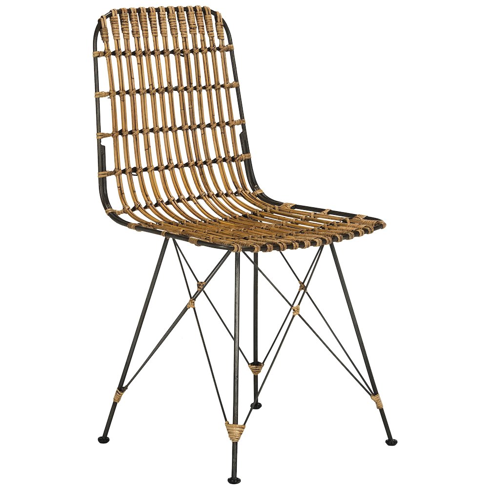 MINERVA WICKER DINING CHAIR, WIK6510B-SET2