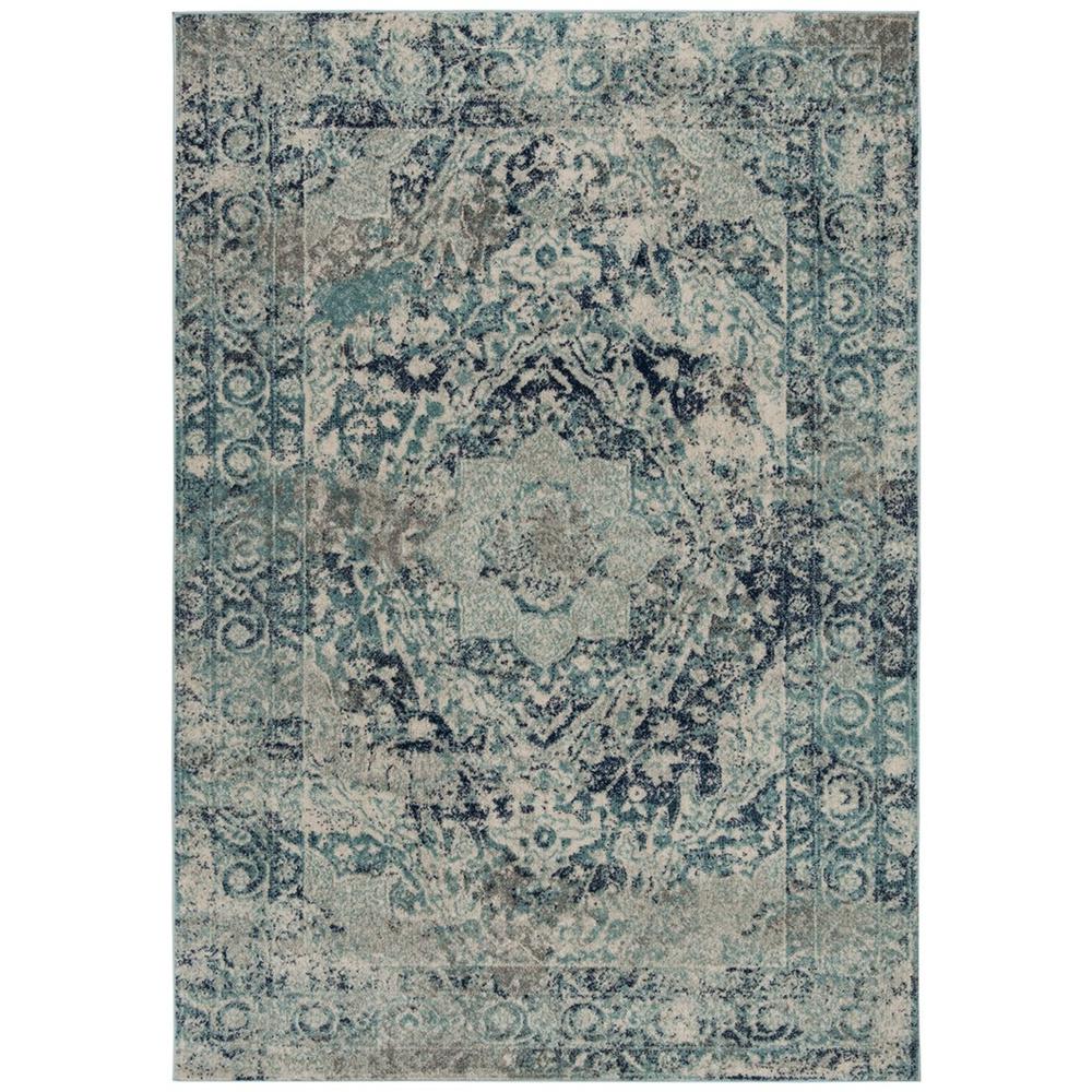 MADISON, IVORY / BLUE, 3' X 5', Area Rug, MAD152M-3
