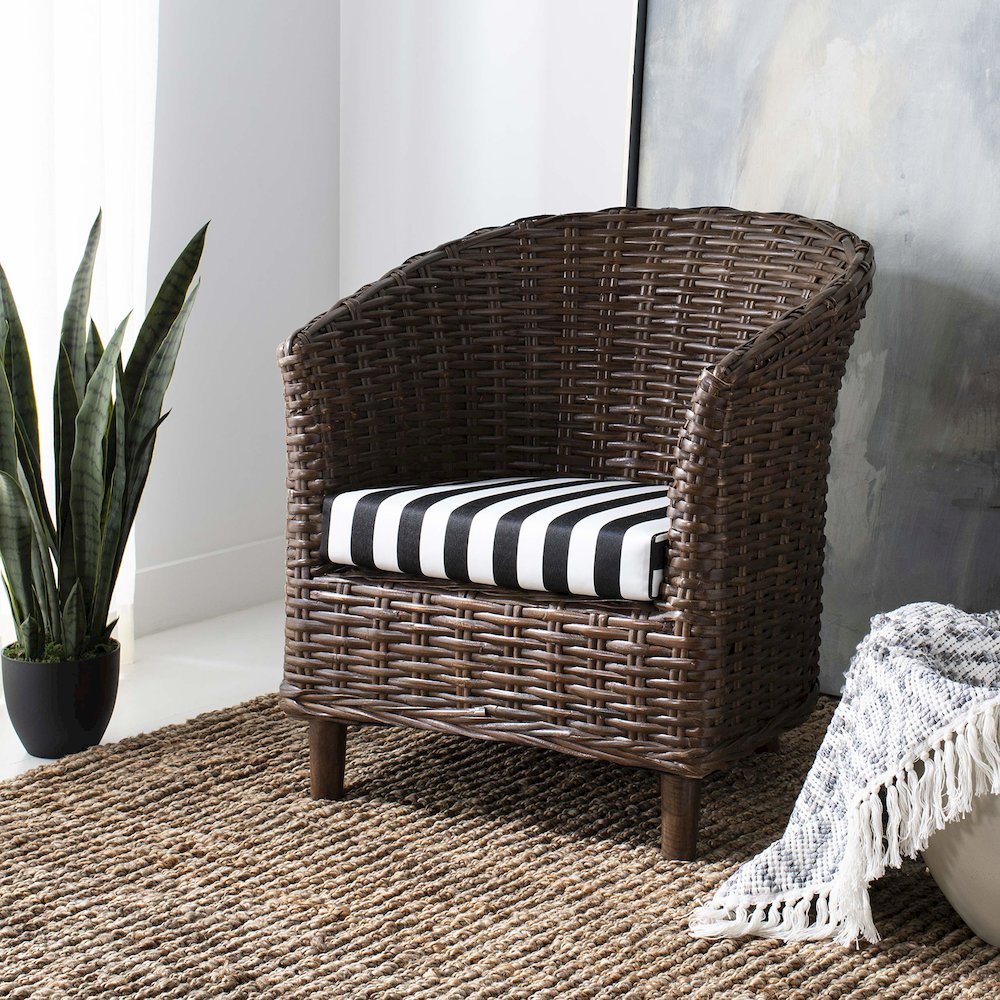 OMNI RATTAN BARREL CHAIR, FOX6501D