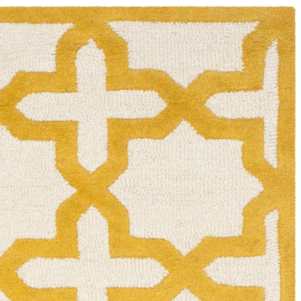 CAMBRIDGE, IVORY / GOLD, 9' X 12', Area Rug, CAM125U-9