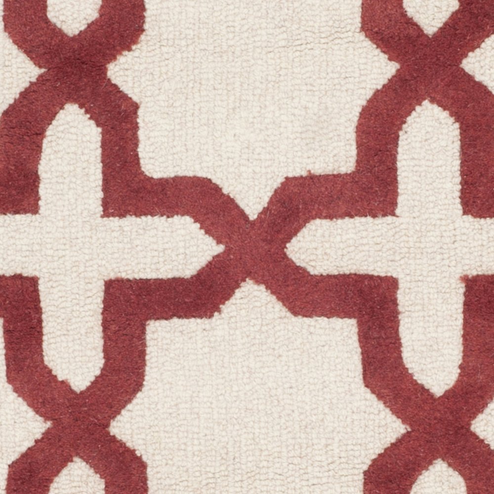 CAMBRIDGE, IVORY / RUST, 6' X 6' Round, Area Rug, CAM125I-6R