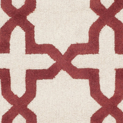 CAMBRIDGE, IVORY / RUST, 6' X 6' Round, Area Rug, CAM125I-6R