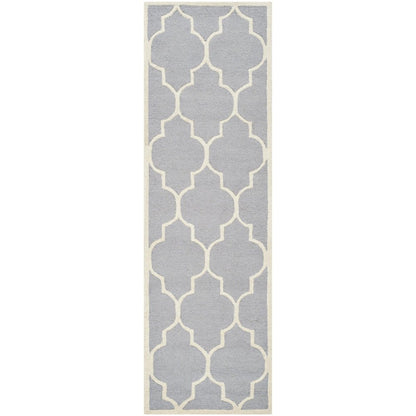 CAMBRIDGE, SILVER / IVORY, 2'-6" X 16', Area Rug, CAM134D-216