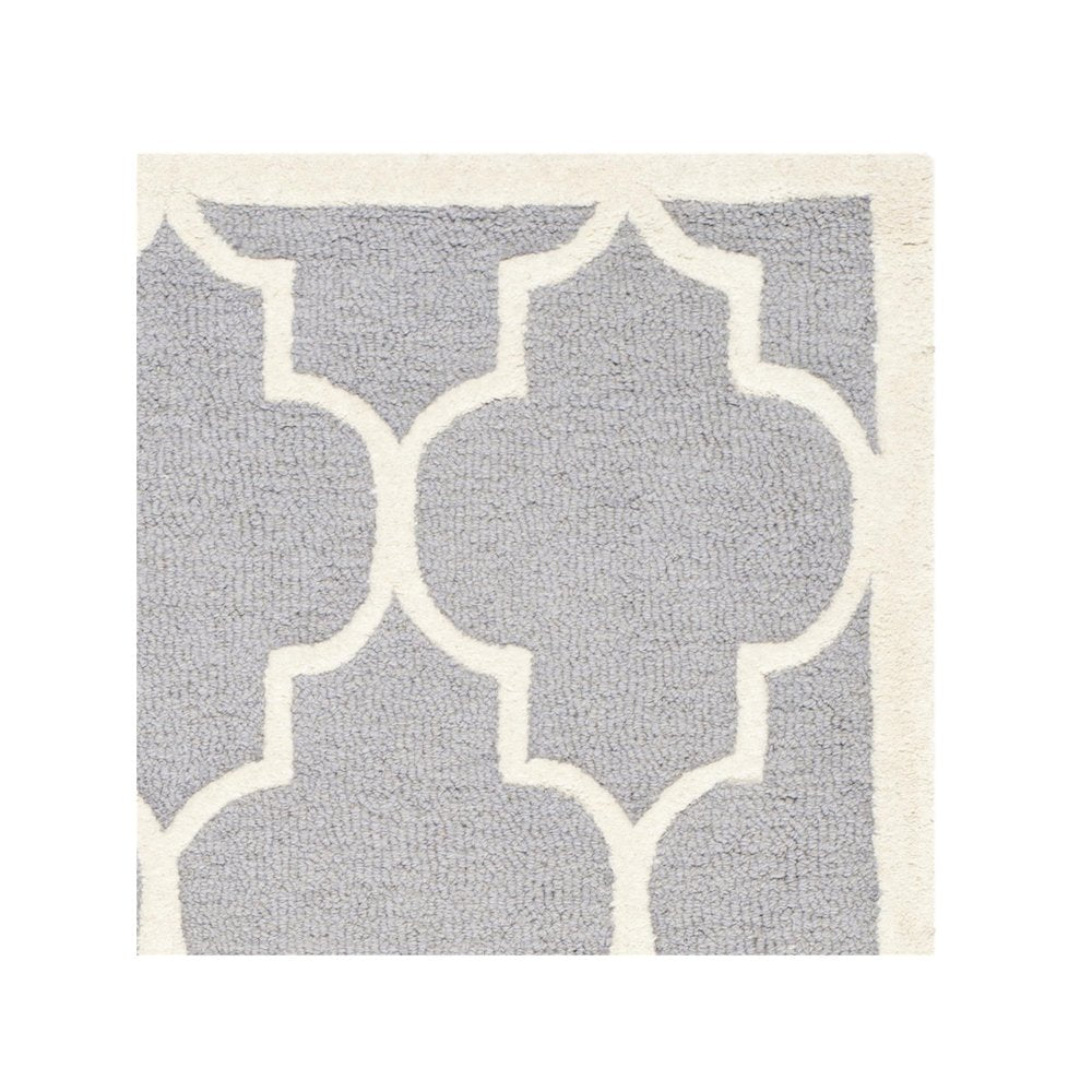 CAMBRIDGE, SILVER / IVORY, 2'-6" X 16', Area Rug, CAM134D-216