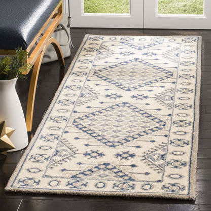 MICRO-LOOP, IVORY / BLUE, 2'-3" X 7', Area Rug, MLP511M-27