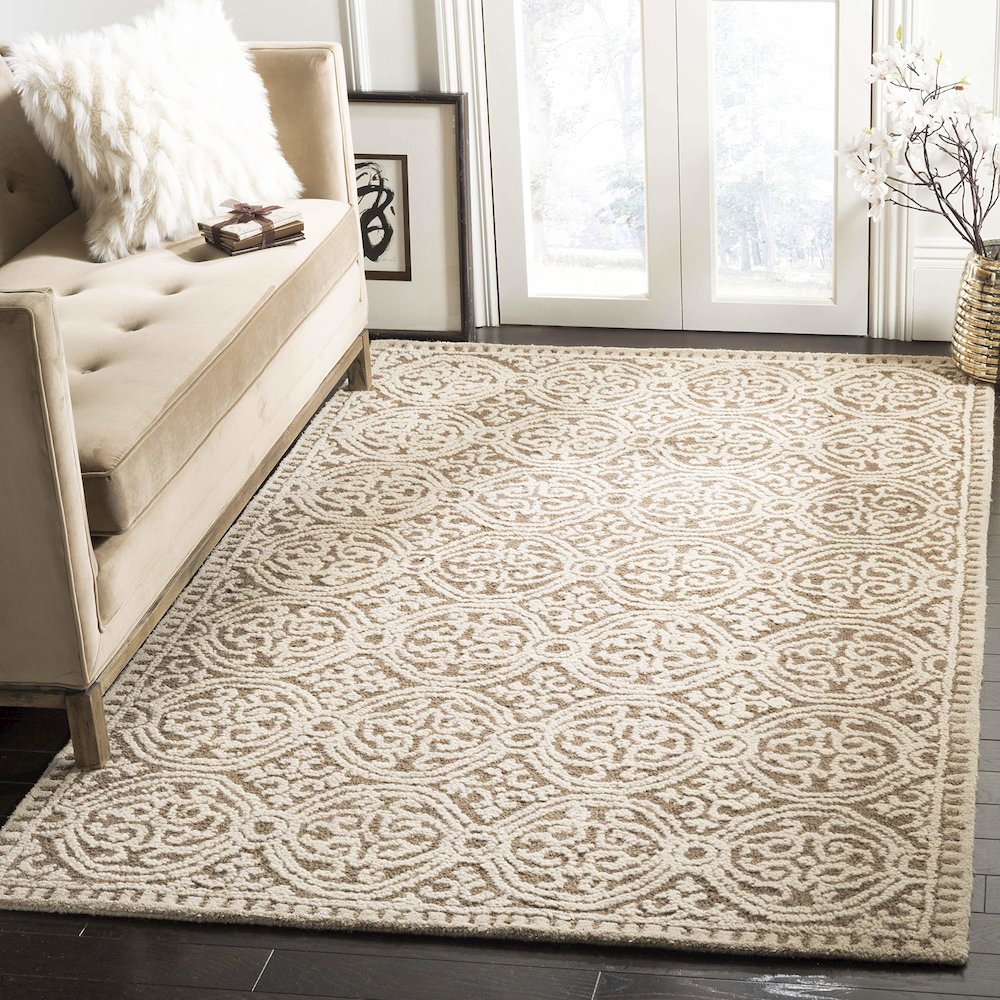 CAMBRIDGE, TAN / MULTI, 3' X 5', Area Rug