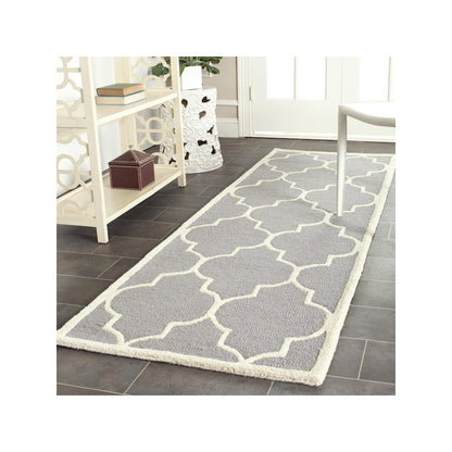 CAMBRIDGE, SILVER / IVORY, 2'-6" X 16', Area Rug, CAM134D-216