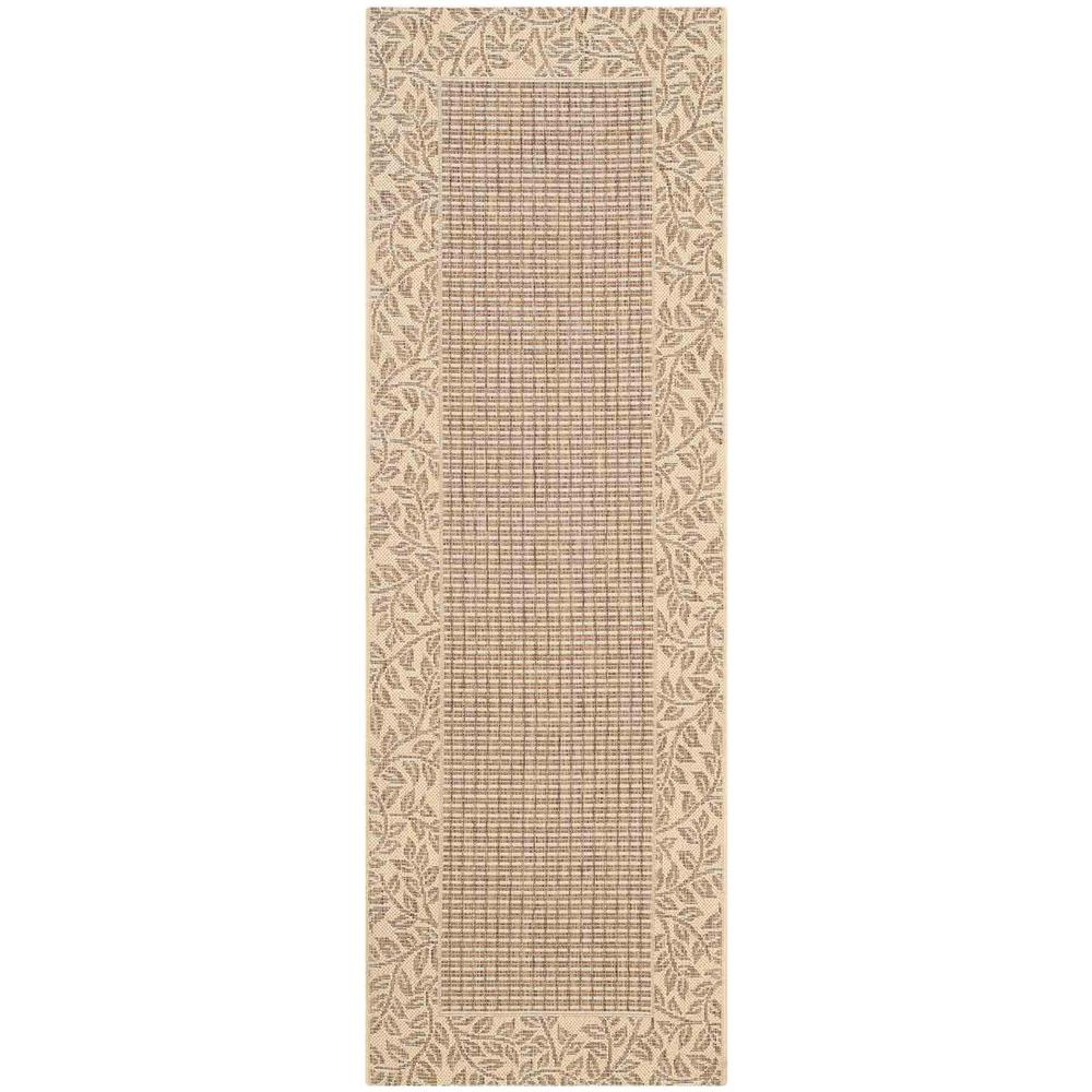 COURTYARD, BROWN / NATURAL, 6'-7" X 6'-7" Square, Area Rug, CY0727-3009-7SQ