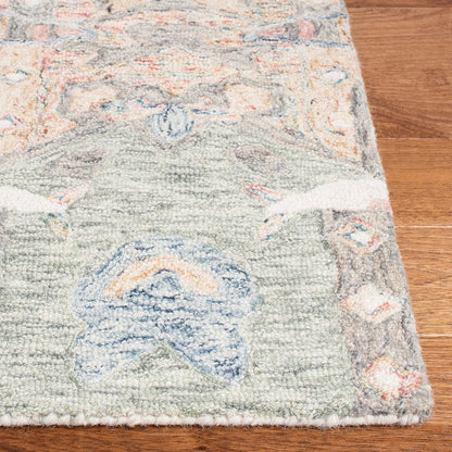 MICRO-LOOP, IVORY / BLUE, 5' X 8', Area Rug, MLP901M-5