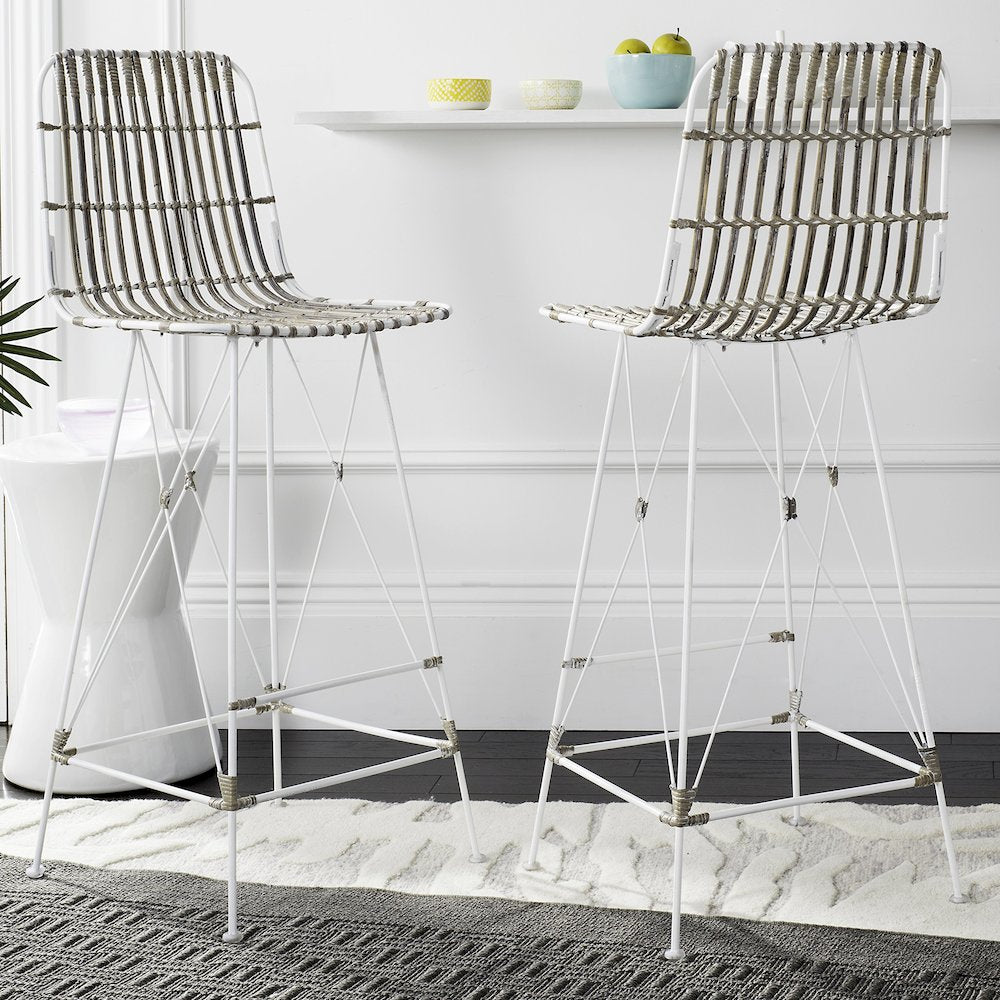 MINERVA WICKER BAR STOOL, WIK6508C-SET2