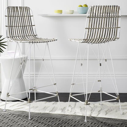 MINERVA WICKER BAR STOOL, WIK6508C-SET2