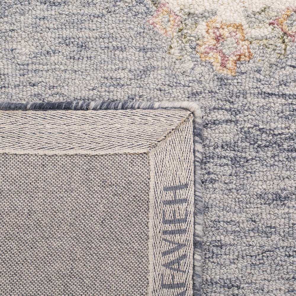 MICRO-LOOP, GREY / IVORY, 5' X 5' Round, Area Rug
