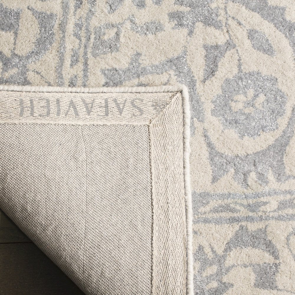 GLAMOUR, SILVER / IVORY, 6' X 6' Square, Area Rug, GLM515A-6SQ