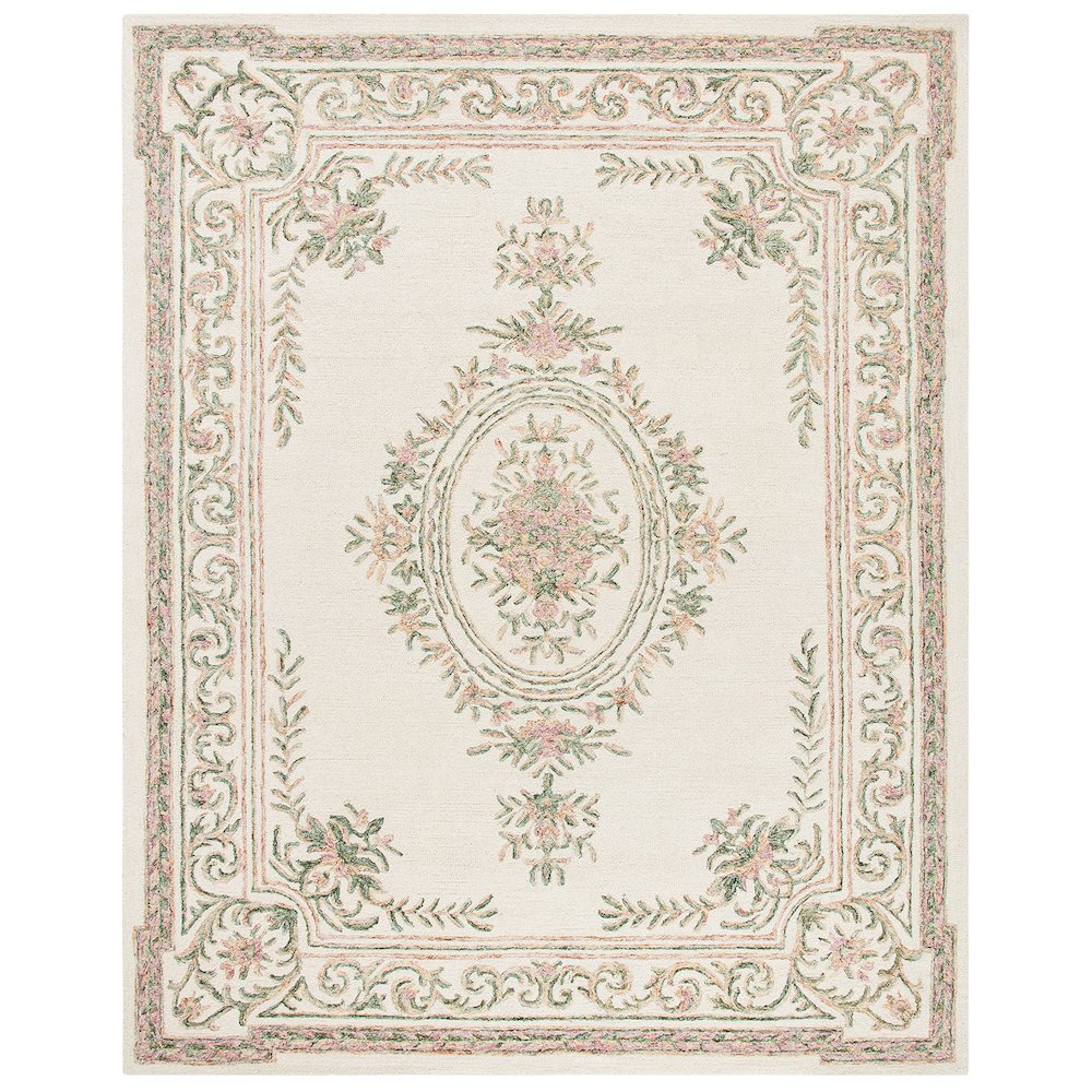 MICRO-LOOP, IVORY / FUCHSIA, 8' X 10', Area Rug