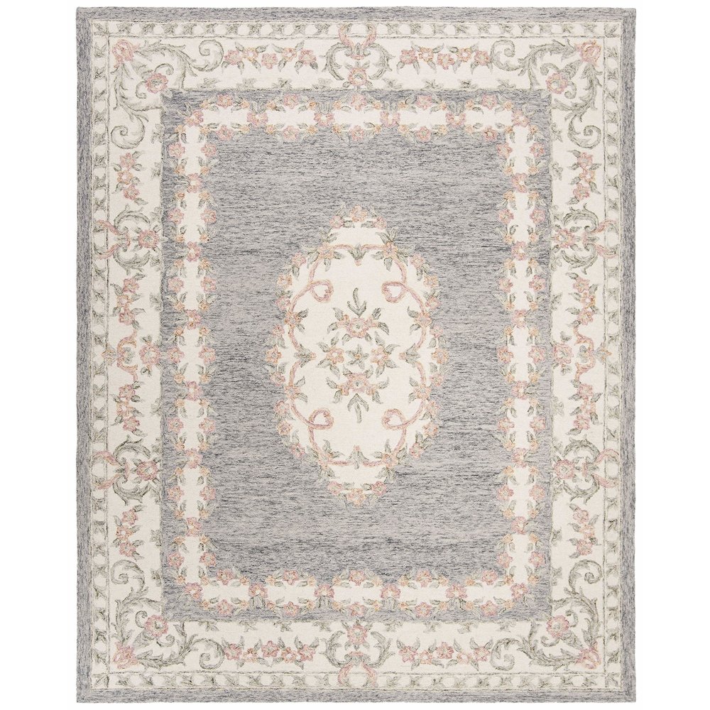 MICRO-LOOP, GREY / IVORY, 8' X 10', Area Rug, MLP903F-8