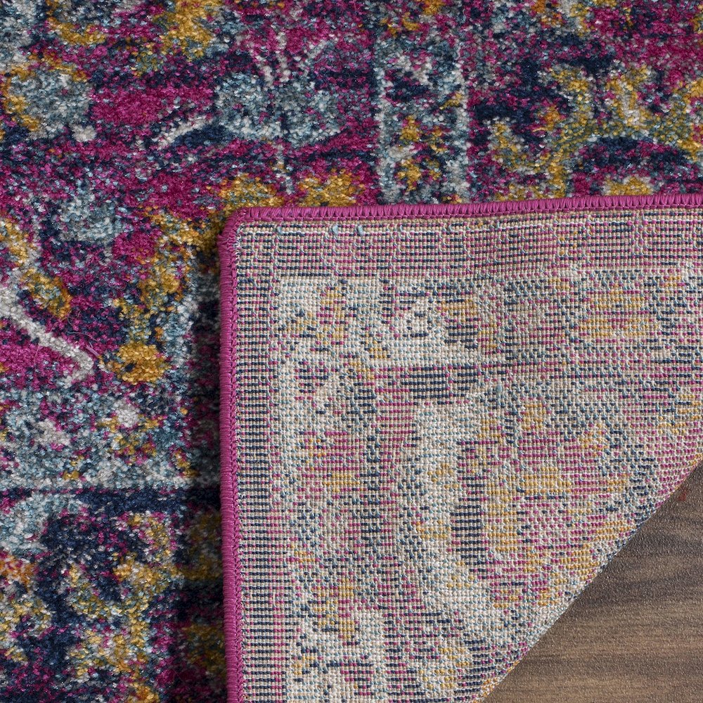GRANADA, FUCHSIA / MULTI, 5'-1" X 7'-6", Area Rug