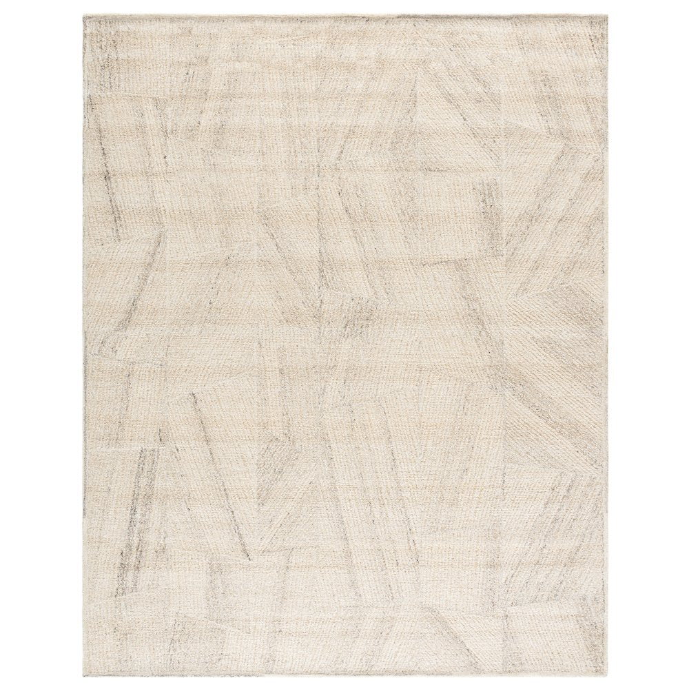 Abstract Overlapping Chevron Hand-Tufted Rug - Beige / Grey - 8'-0" X