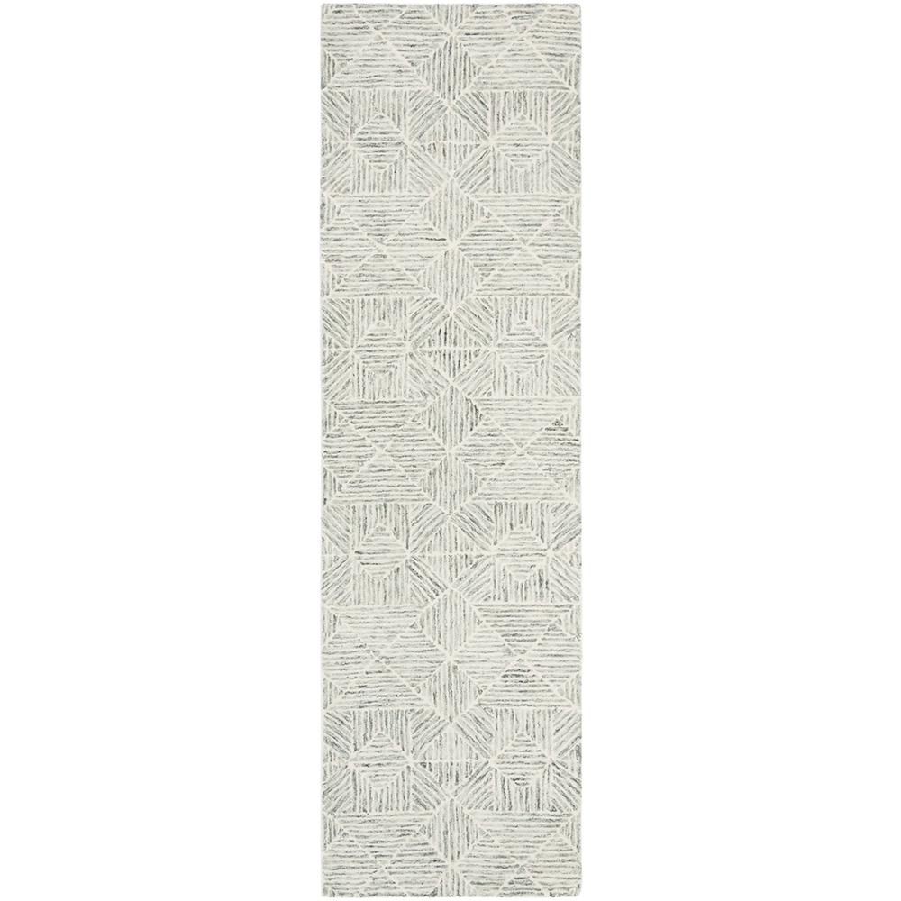 Abstract, LIGHT GREEN, 2'-3" X 8', Area Rug
