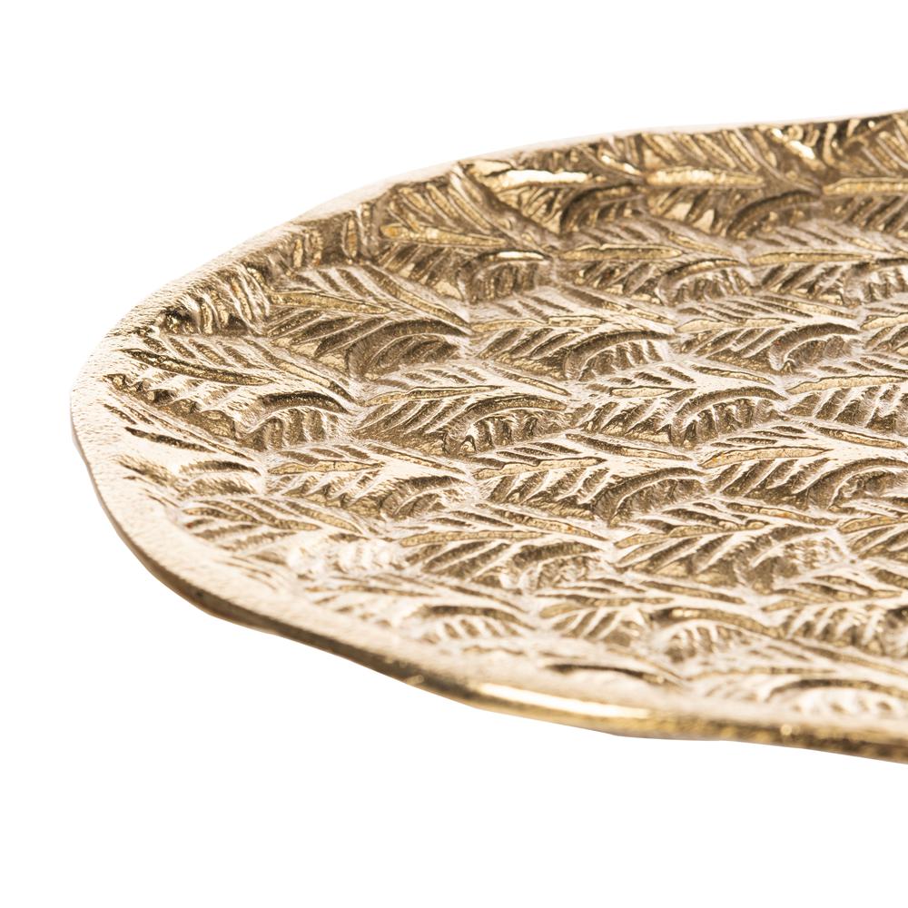 Luana Pinapple Top Accent Table, Gold/Antique Gold