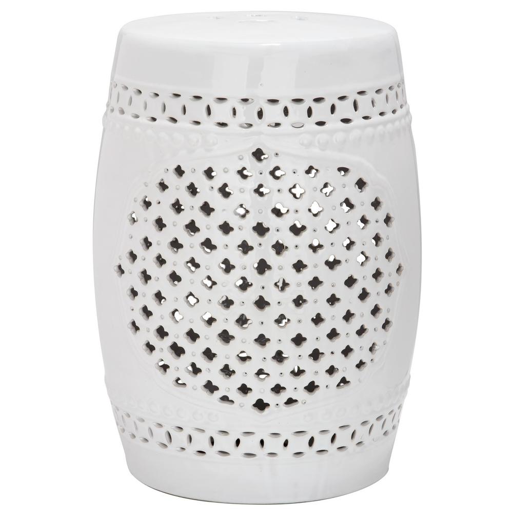 QUATREFOIL GARDEN STOOL, ACS4506A