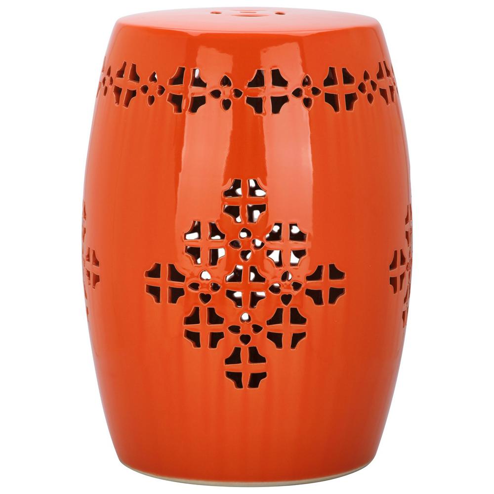 QUATREFOIL GARDEN STOOL, ACS4535D