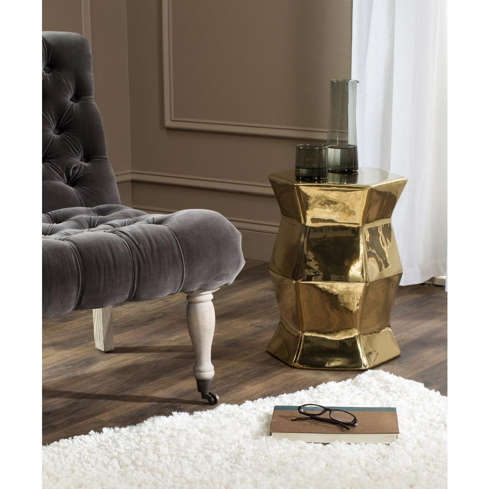 MODERN HEXAGON GARDEN STOOL, ACS4542F