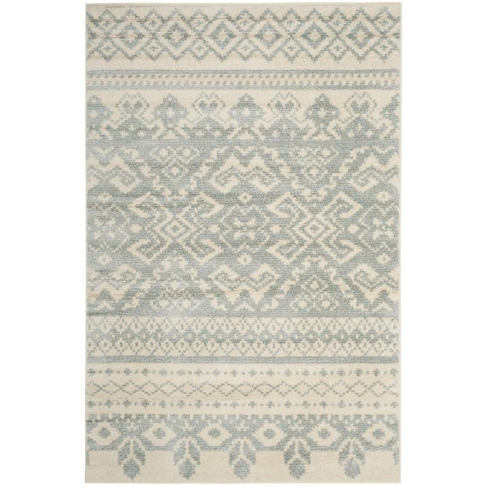 Adirondack, IVORY / SLATE, 4' X 6', Area Rug, ADR107S-4
