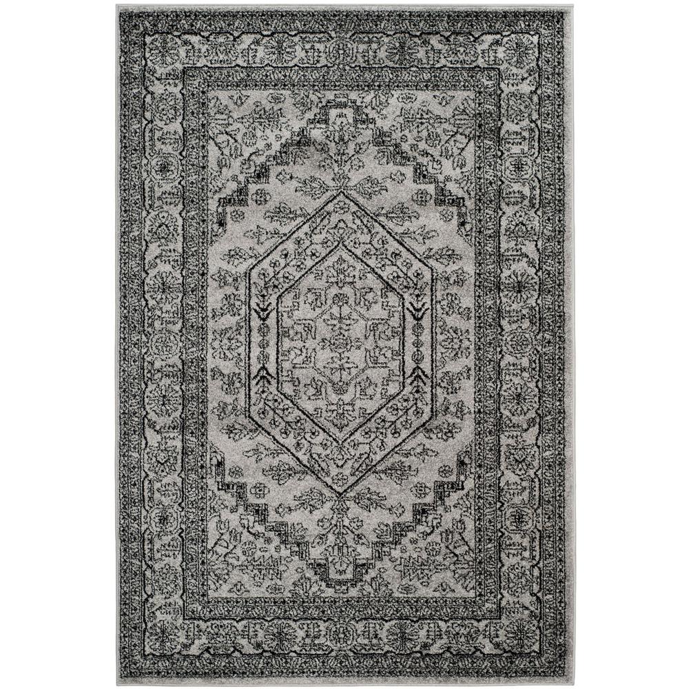 Adirondack, SILVER / BLACK, 10' X 14', Area Rug, ADR108A-10