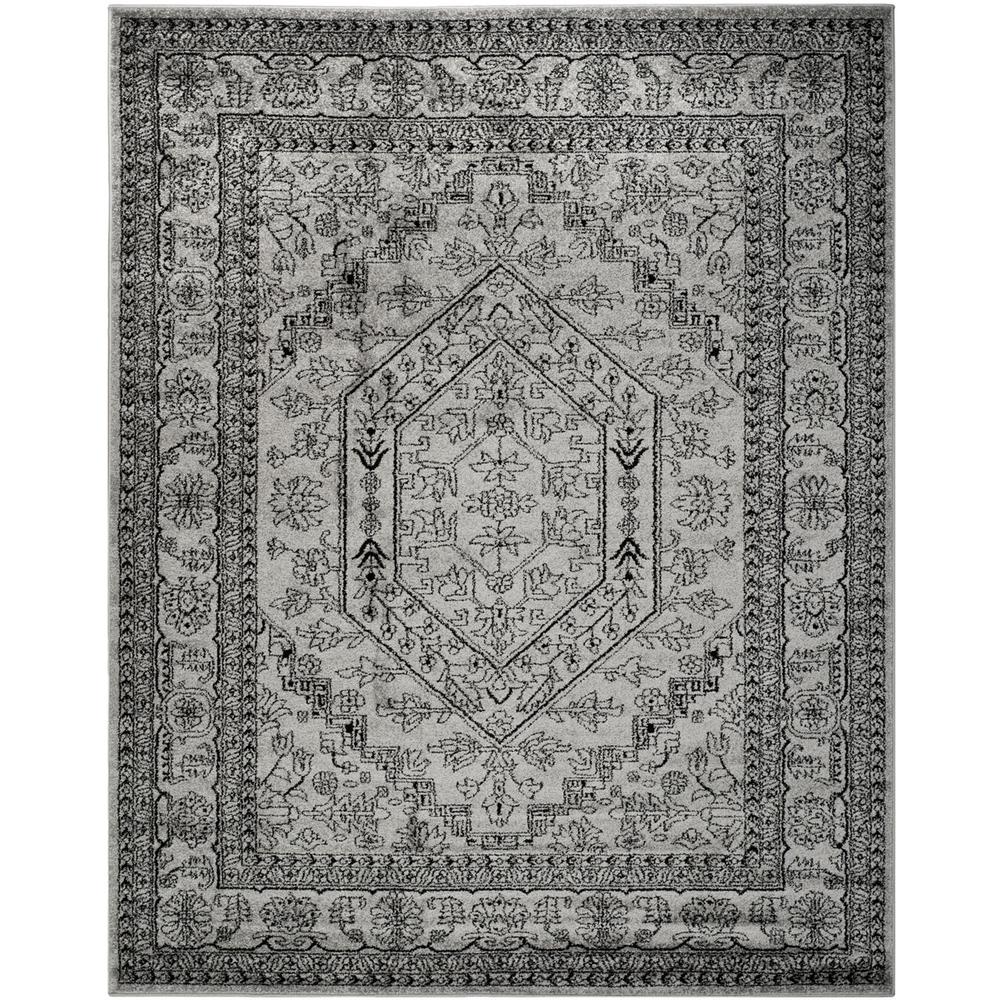 Adirondack, SILVER / BLACK, 11' X 15', Area Rug, ADR108A-1115