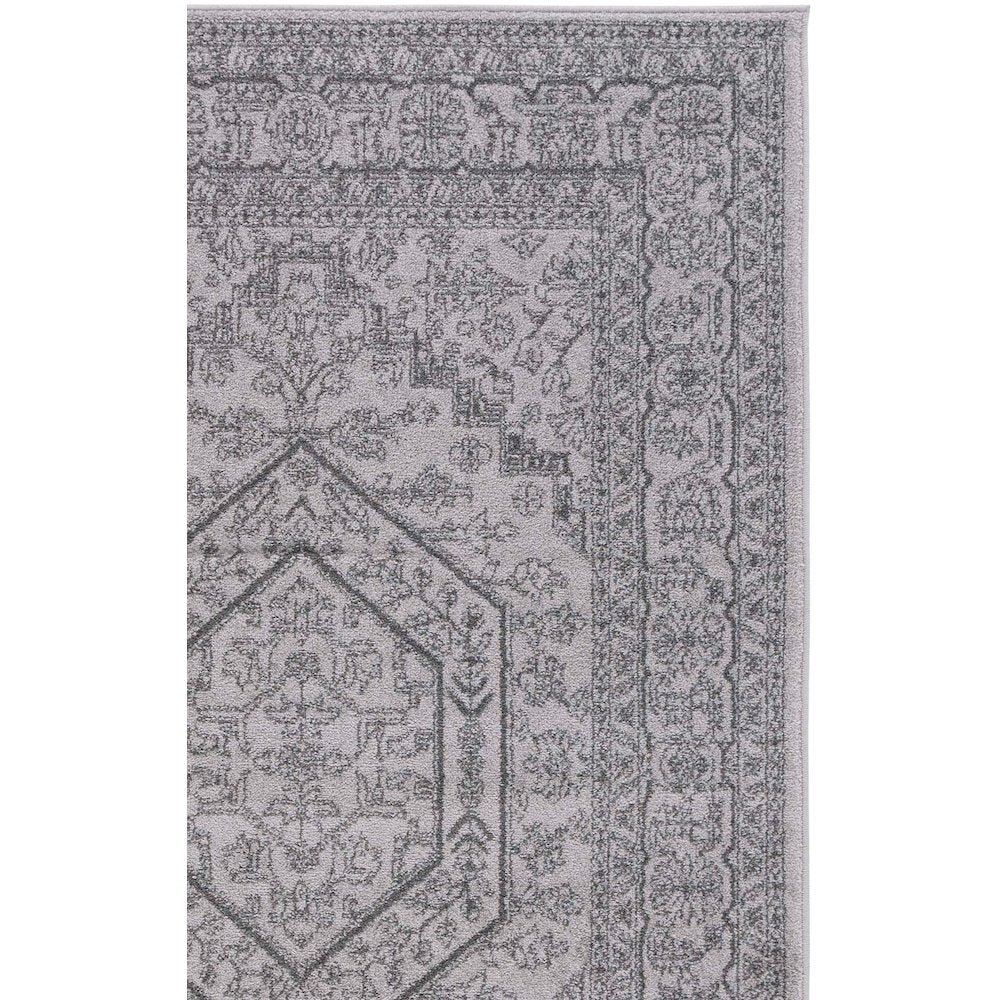 Adirondack Diamond Medallion Rug - Light Grey / Dark Grey - 8'-0" X