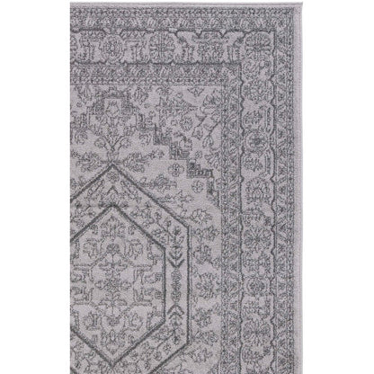 Adirondack Diamond Medallion Rug - Light Grey / Dark Grey - 8'-0" X