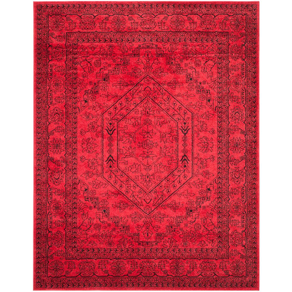Adirondack, RED / BLACK, 11' X 15', Area Rug, ADR108F-1115