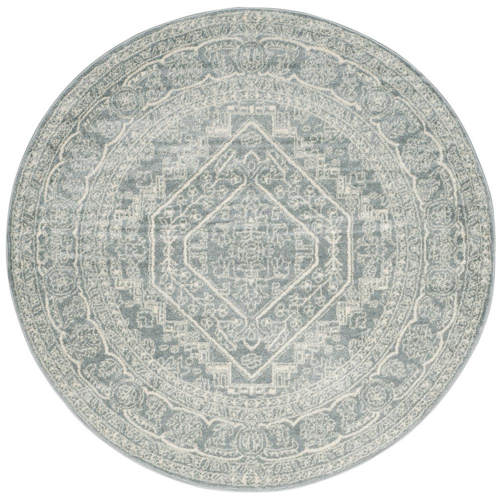 Adirondack, SLATE / IVORY, 6' X 6' Round, Area Rug, ADR108T-6R