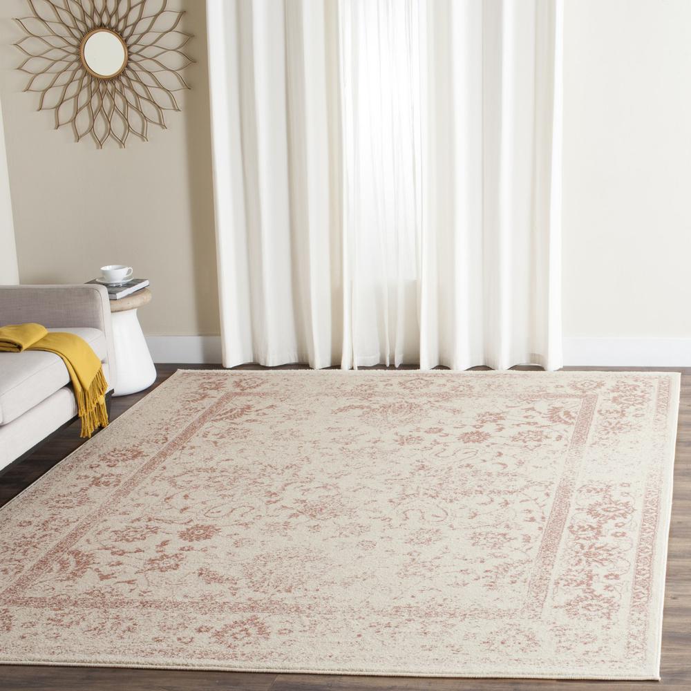 Adirondack, IVORY / ROSE, 11' X 15', Area Rug