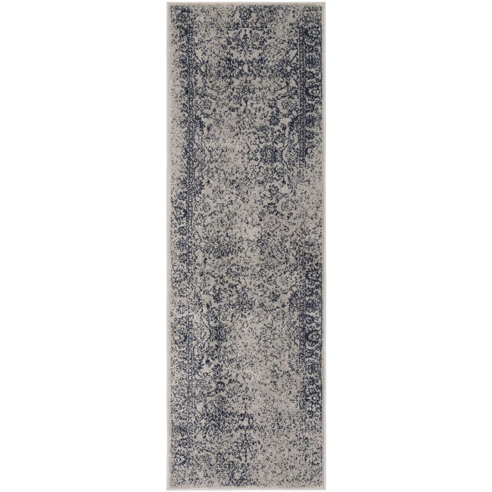Adirondack, GREY / NAVY, 2'-6" X 8', Area Rug