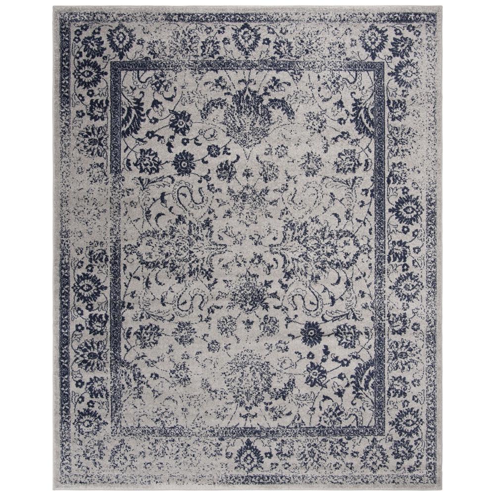 Adirondack, GREY / NAVY, 8' X 10', Area Rug