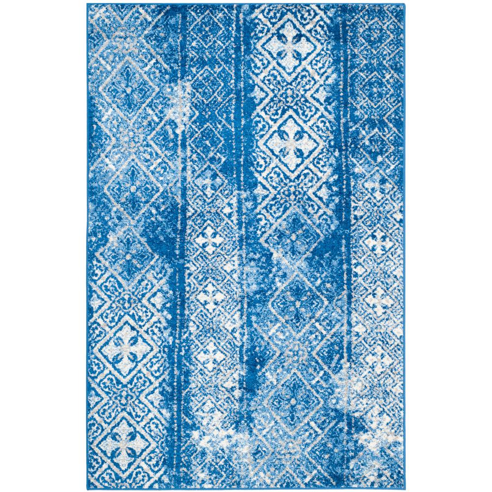Adirondack, SILVER / BLUE, 10' X 14', Area Rug, ADR111F-10