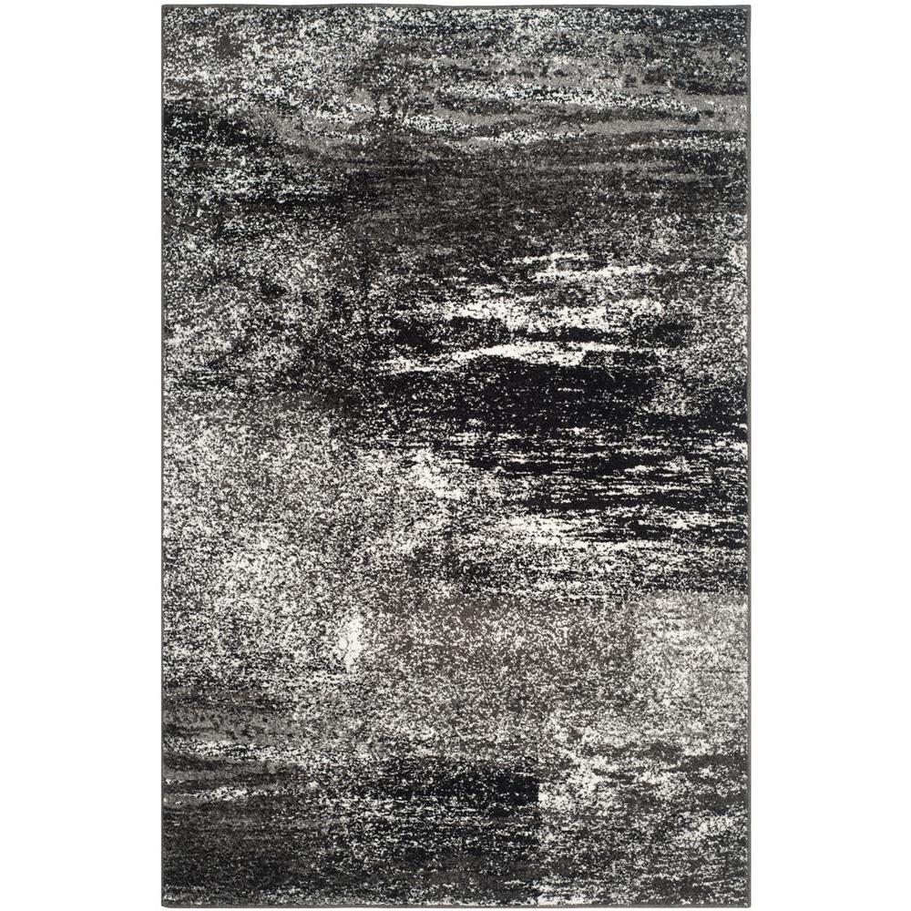 Adirondack, SILVER / BLACK, 10' X 14', Area Rug, ADR112A-10