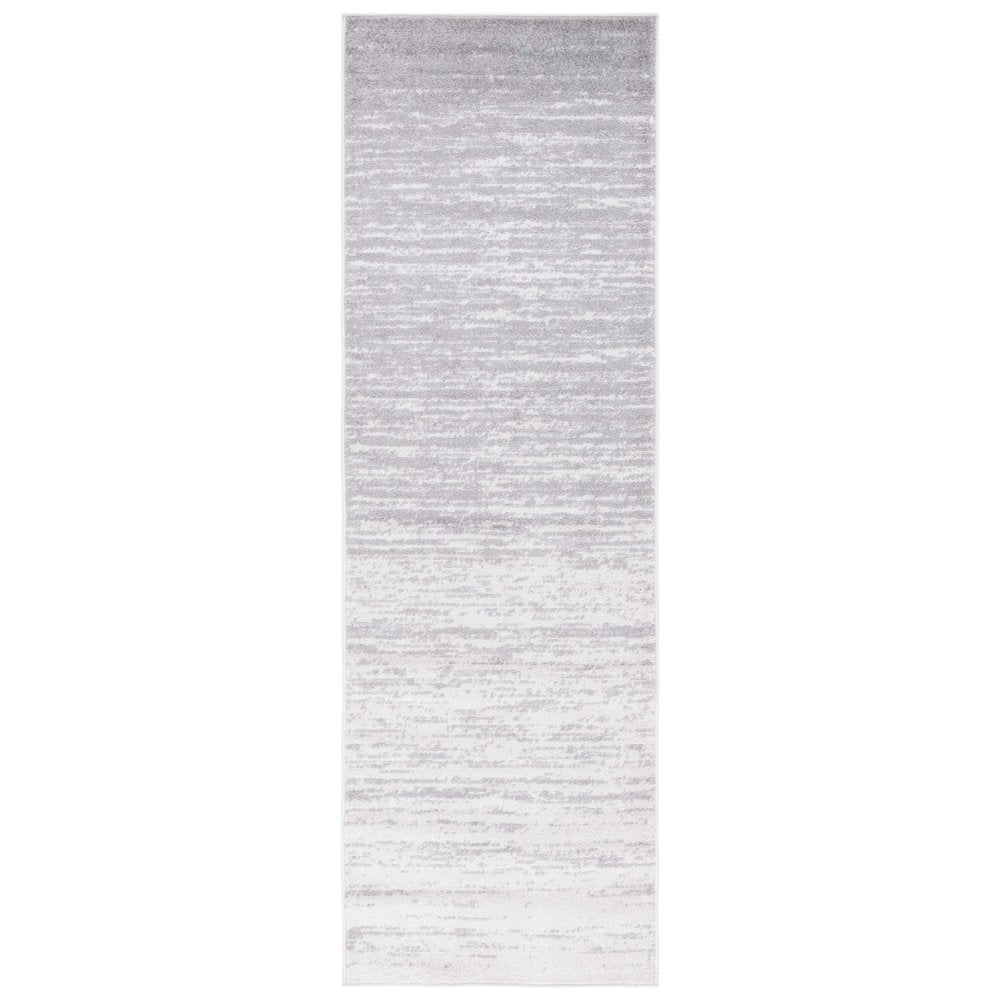 Adirondack Striated Stripe Rug - Ivory / Silver - 2'-0" x 12'-0"