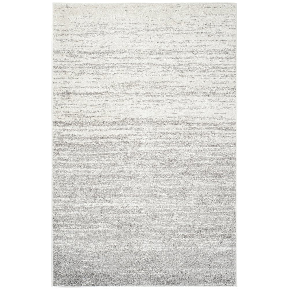 Adirondack Striated Stripe Rug - Ivory / Silver - 6'-0" x 8'-0"